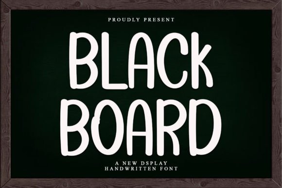 Black Board: A Handwritten Font for Digital Elegance