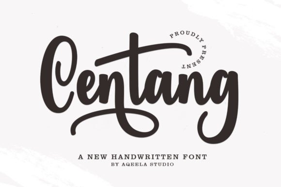 Centang: A Script Font with Warm, Editorial Charm