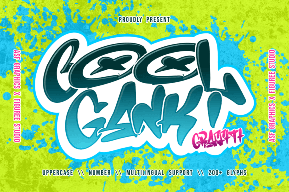 Discover Coolgank: A Bold Graffiti Font for Editorial Impact