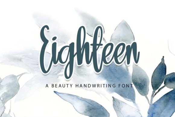 Eighteen: A Handwritten Font for Editorial Mood and Content Structure