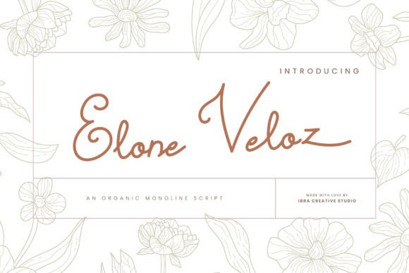 Elone Veloz: A Graceful Script Font for Editorial Design