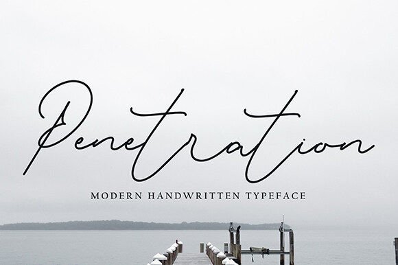 Penetration: A Script Font for Elegant Editorial Design