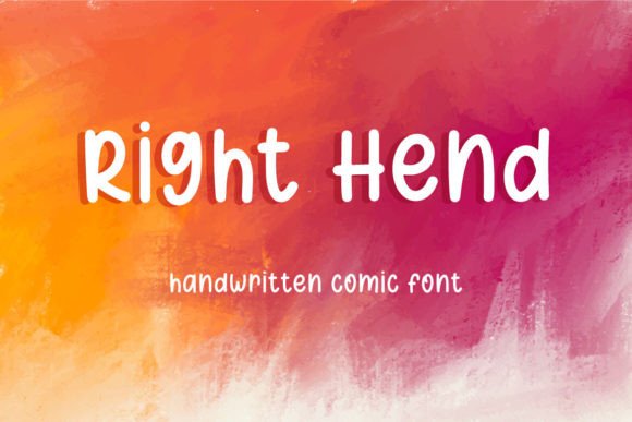 Right Hend: A Friendly Handwritten Font for Real Branding Projects