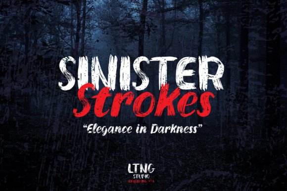 Sinister Stroke: The Perfect Font for Spooky and Stylish Web Design