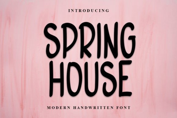 Spring House: A Handwritten Font for Modern Web Design