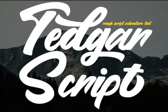 Tedgar: A Script Font for Editorial Character