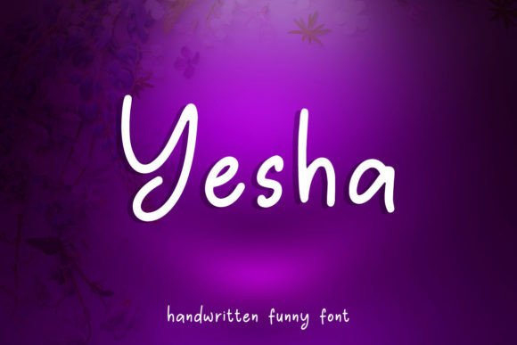 Yesha: A Sweet and Friendly Handwritten Font for Creative Projects